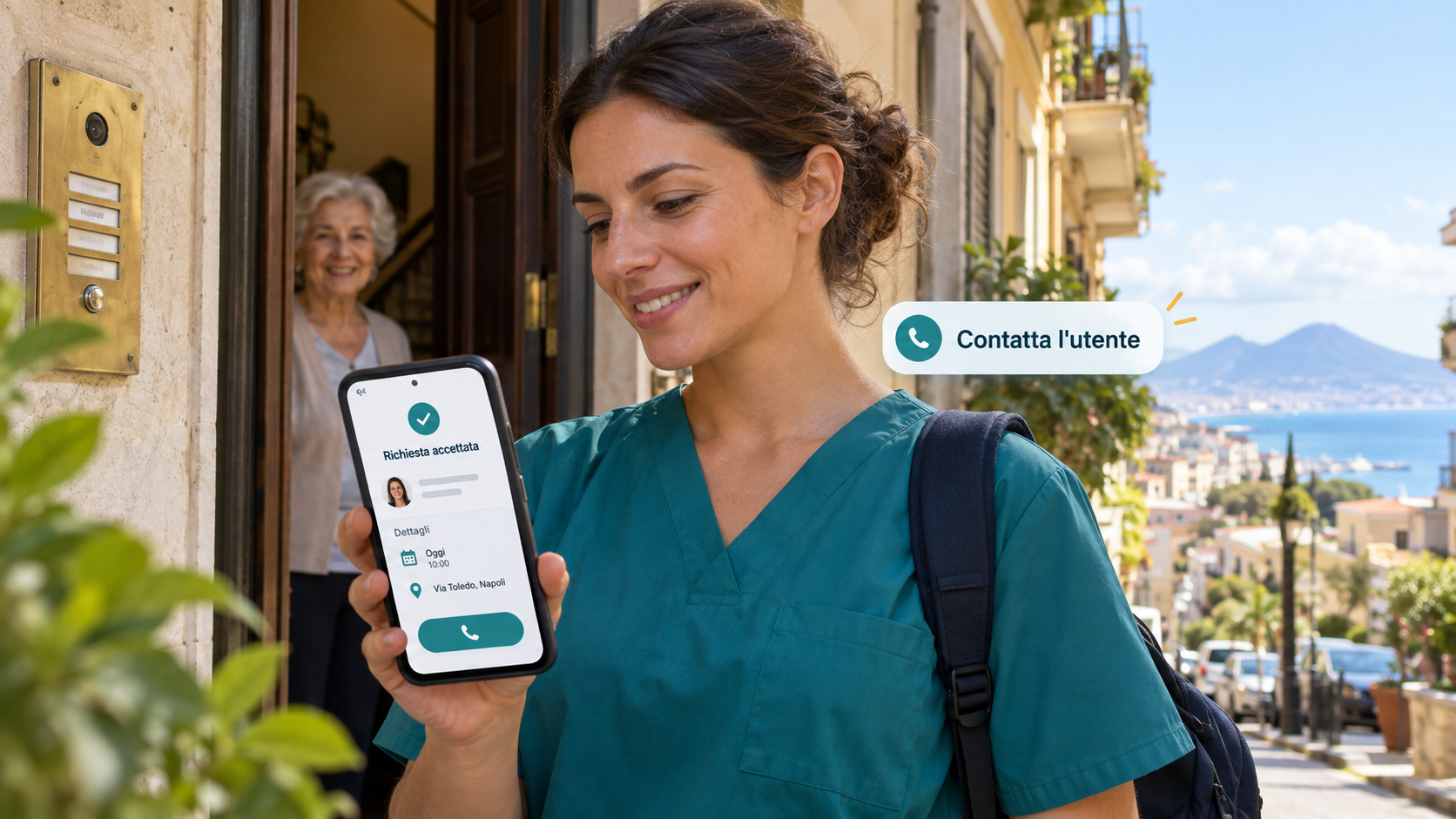 Dopo l'accettazione contatta l'utente